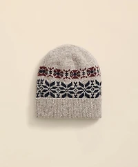 Wool-Cashmere Archive Jacquard Beanie Hat