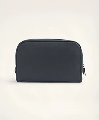 Large Pebbled Leather Dopp Kit