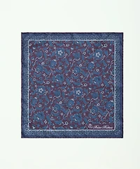 Silk Paisley Floral Pocket Square