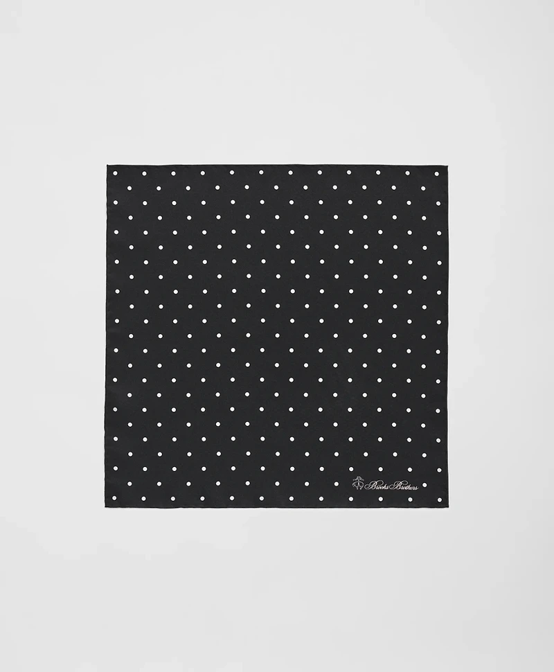 Small Dot Silk Pocket Square