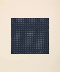 Linen Geometric Pocket Square