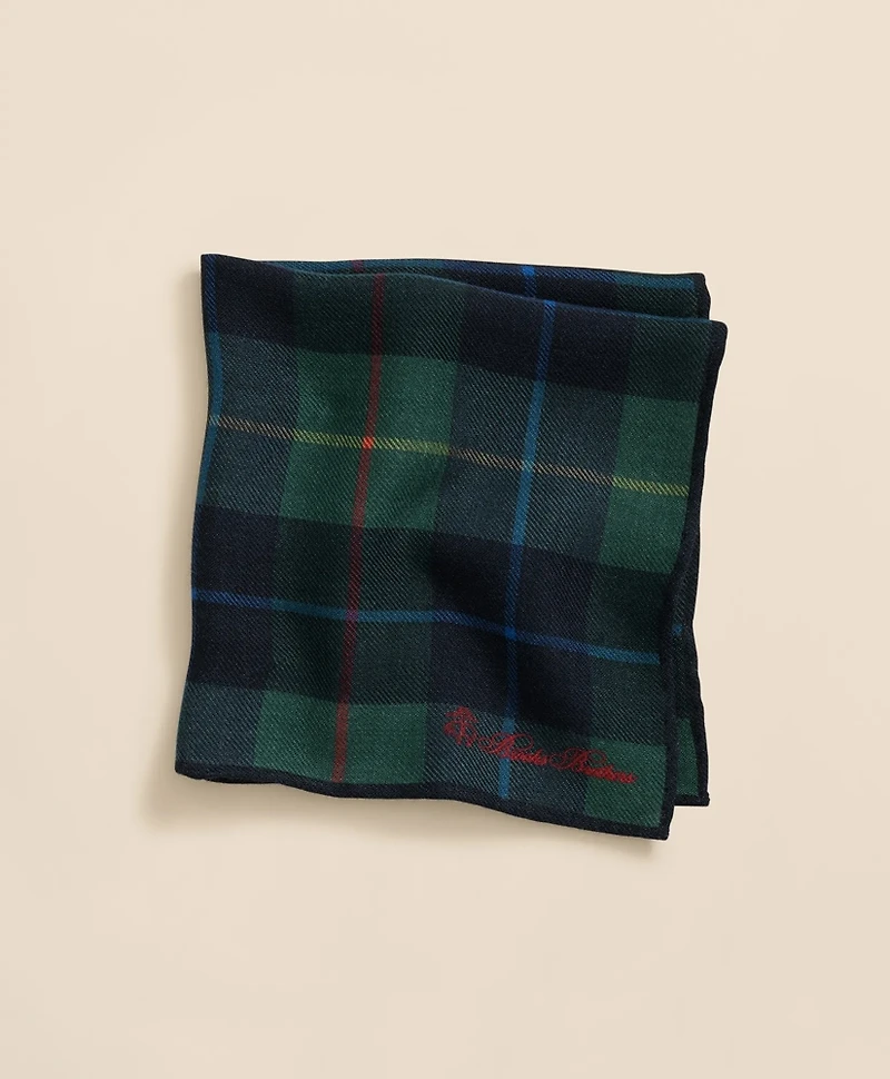Wool Plaid Pocket Square