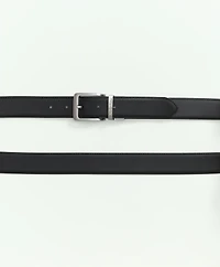 Cuttable Reversible Leather Belt With Changeable Gold-Tone & Silver-Tone Buckles