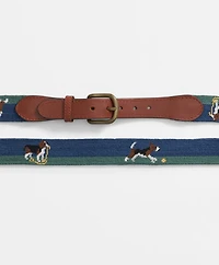 Smathers & Branson Needlepoint Beagle Belt