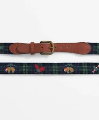 Smathers & Branson Needlepoint Golden Fleece<sup>®</sup> Holiday Belt