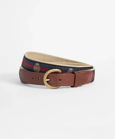 Ribbon Overlay Brooks Brothers Crest Belt