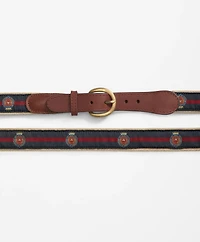 Ribbon Overlay Brooks Brothers Crest Belt