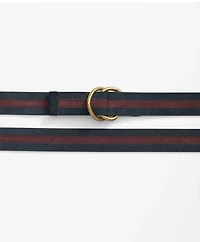 Suede Stripe D-Ring Belt