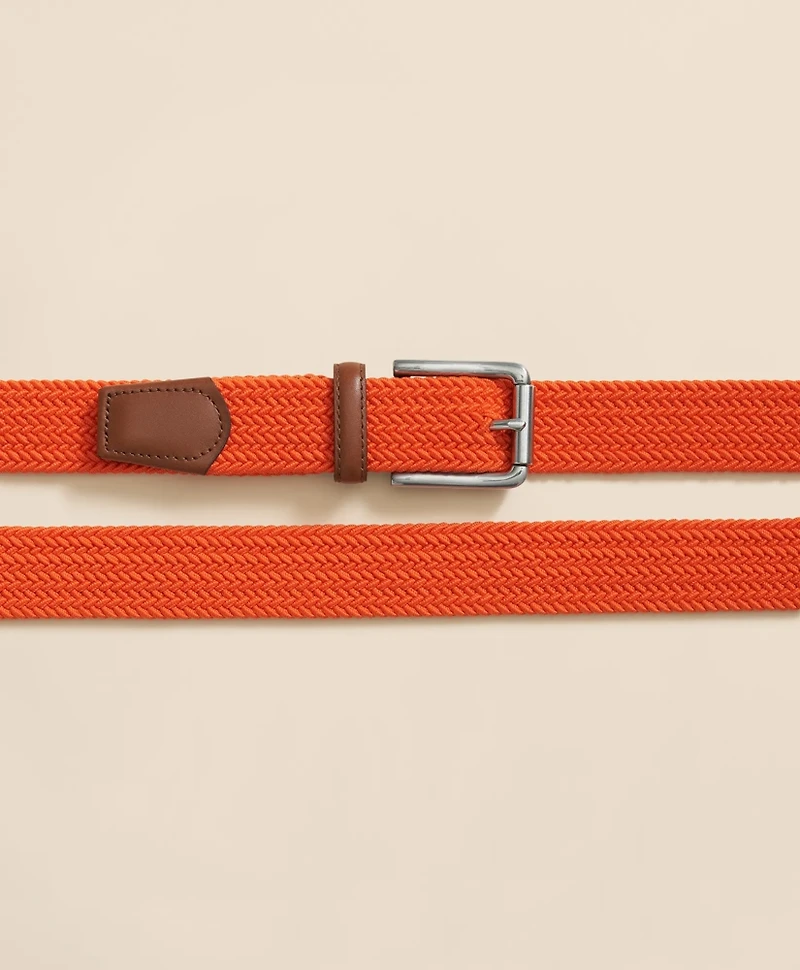 Rubber & Leather Belt With Stretch