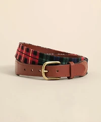 Smathers & Branson Needlepoint Plaid Belt