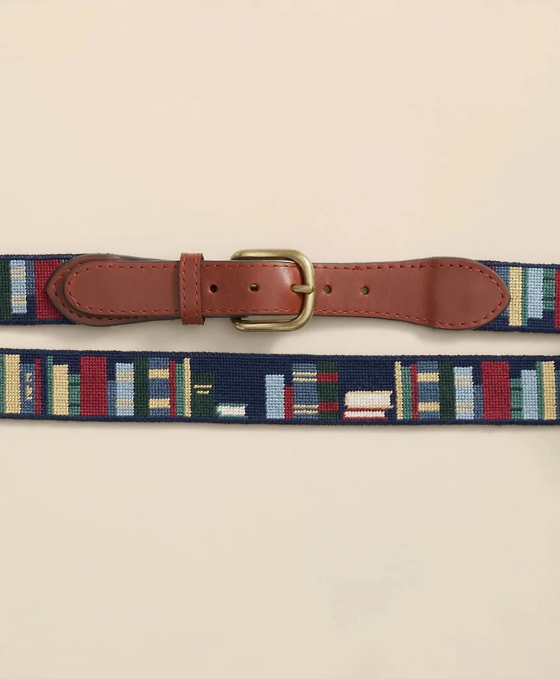 Smathers & Branson Needlepoint Bookcase Belt