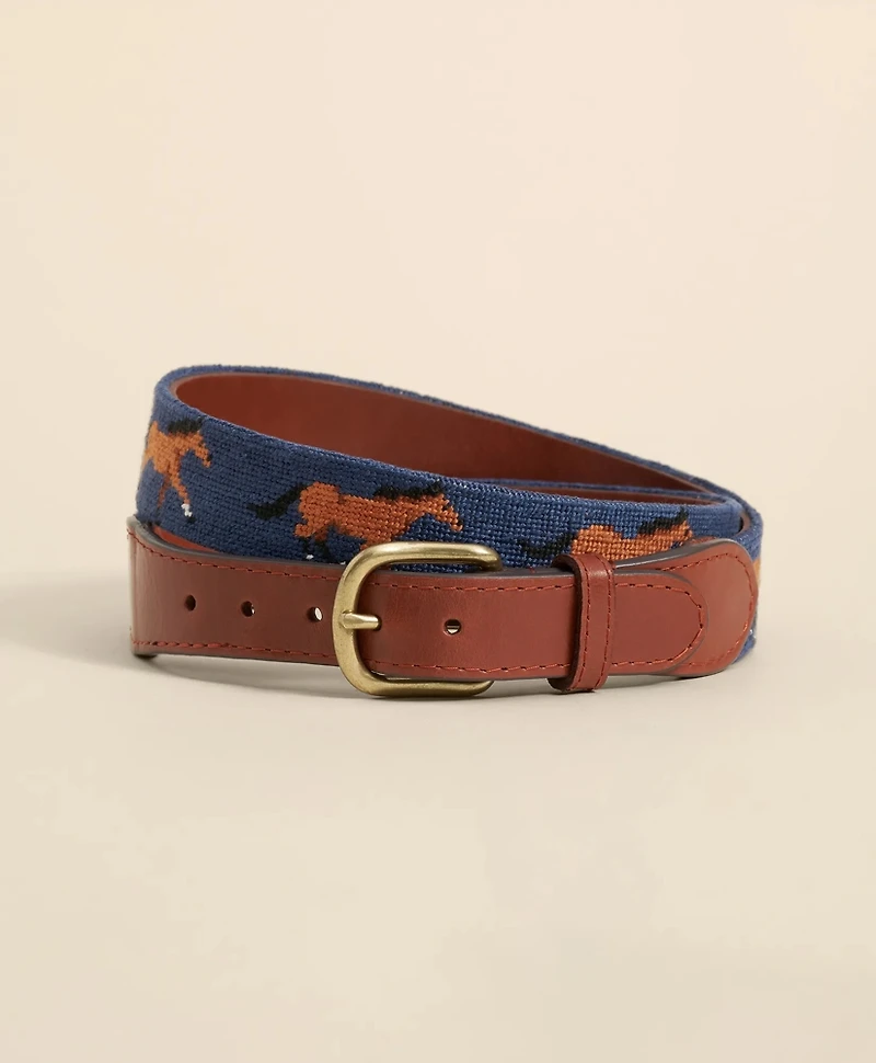 Smathers & Branson Needlepoint Horse Belt