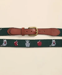 Smathers & Branson Needlepoint Racoon Belt