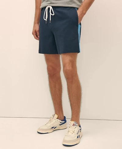 Double Faced Cotton Blend Pique Shorts
