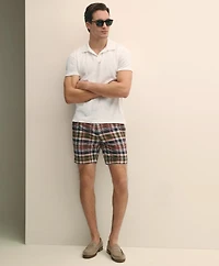 7" Cotton Madras Shorts