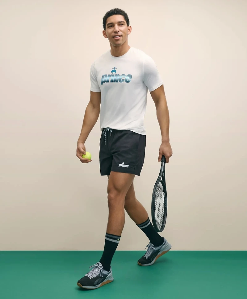 Brooks Brothers X Prince Performance Cotton Blend Drawstring Shorts