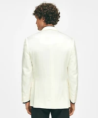 Black Fleece Peak Lapel Dinner Jacket Silk Dupioni