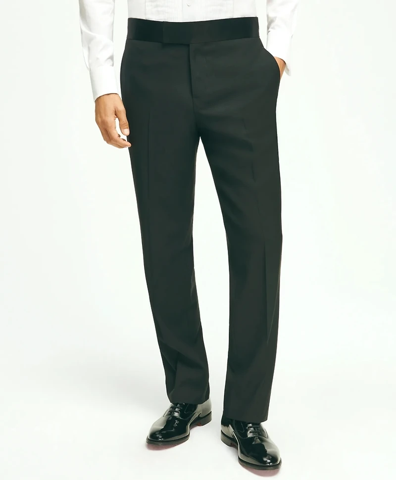 Traditional Fit Merino Wool Twill 1818 Tuxedo Pants