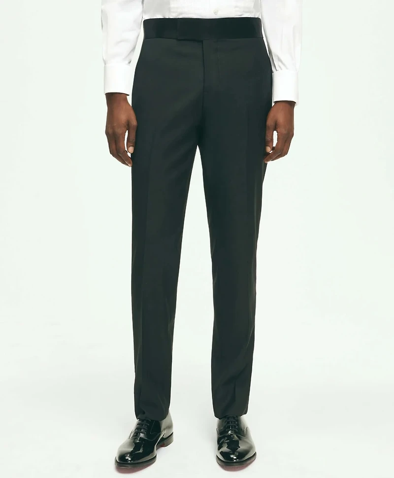 Slim Fit Merino Wool Twill 1818 Tuxedo Pants