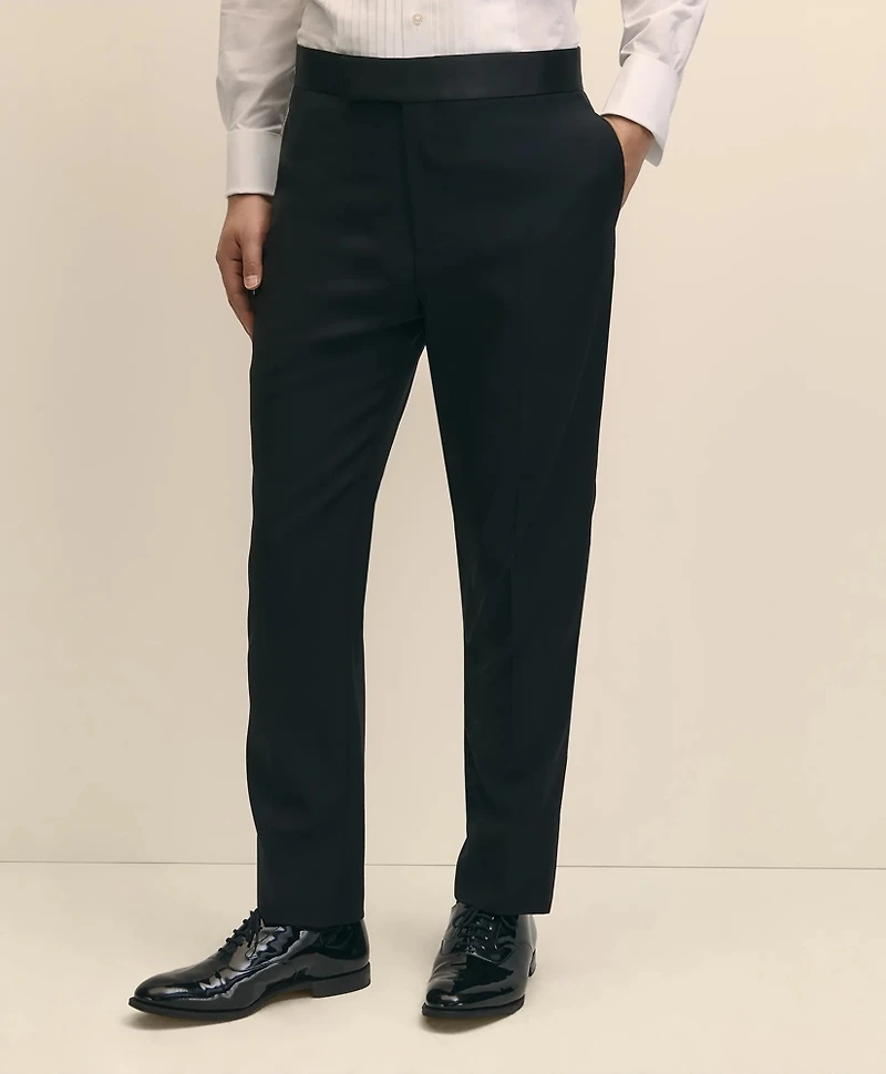 Slim Fit Merino Wool Twill 1818 Tuxedo Pants