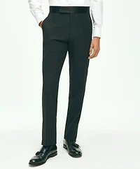 Black Fleece Tuxedo Pants Wool-Silk