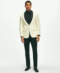 Classic Fit 1818 Herringbone Dinner Jacket Linen-Wool Blend