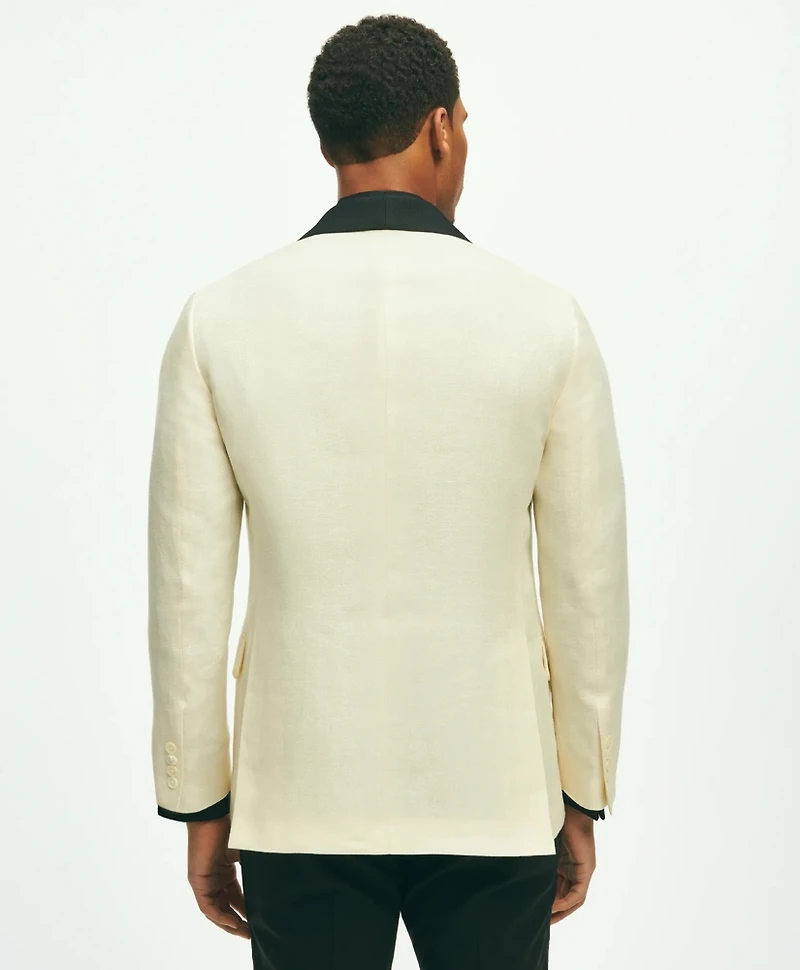 Classic Fit 1818 Herringbone Dinner Jacket Linen-Wool Blend