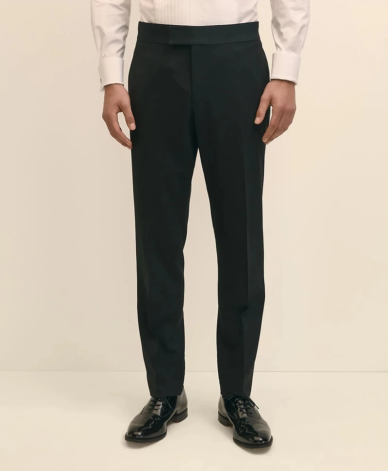 Brooks Brothers Explorer Collection Classic Fit Wool Tuxedo Pants
