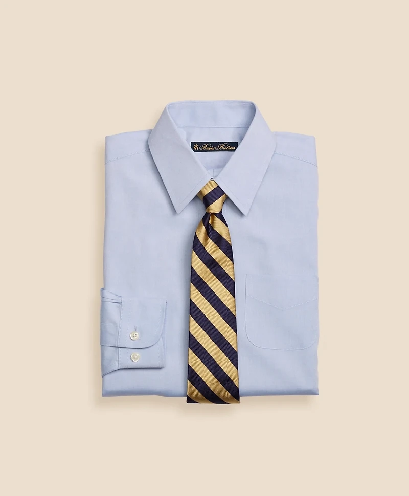 Boys Non-Iron Supima<sup>®</sup> Pinpoint Cotton Forward Point Dress Shirt