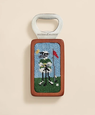Smathers & Branson Needlepoint Henry Golf Bottle Opener