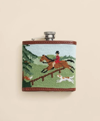 Smathers & Branson Stainless Steel Needlepoint Flask