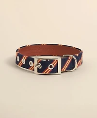 Smathers & Branson Needlepoint Rep Stripe Dog Collar