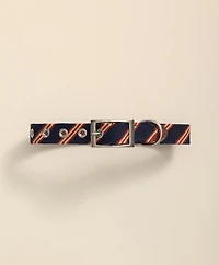 Smathers & Branson Needlepoint Rep Stripe Dog Collar