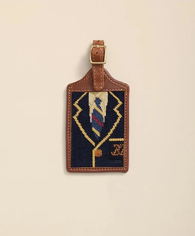 Smathers & Branson Needlepoint BB Uniform Luggage Tag