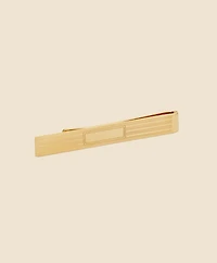Sterling Silver Engravable Rhodium-Plated Tie Clip