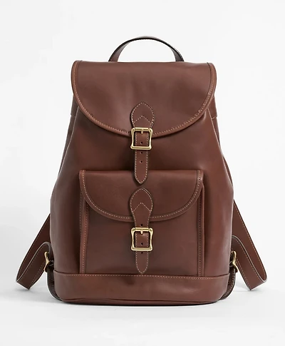 Leather Drawstring Backpack