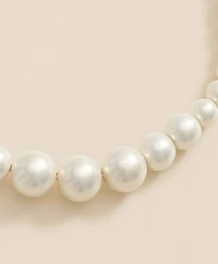 Faux-Pearl Gold-Plated Necklace