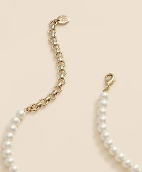 Faux-Pearl Gold-Plated Necklace