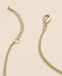 Loni Paul Labradorite Baguette Short Necklace in 14K Plated Gold