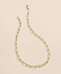 Loni Paul Paperclip Layering Chain in Matte 14K Plated Gold