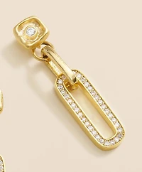 Loni Paul Pave Chain Link Earrings in 14K Plated Gold