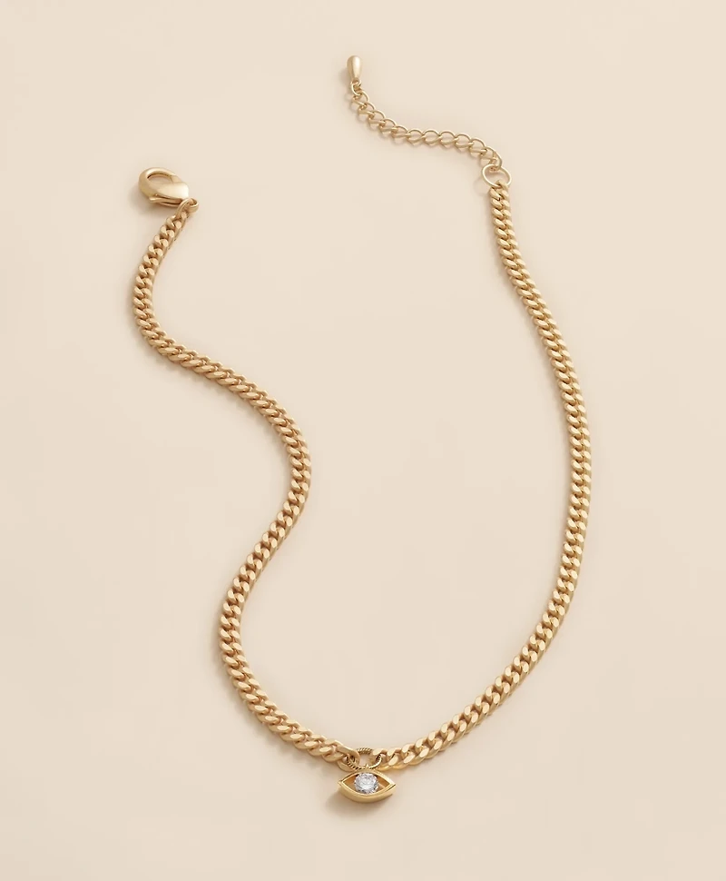 Loni Paul Crystal Evil Eye Necklace
