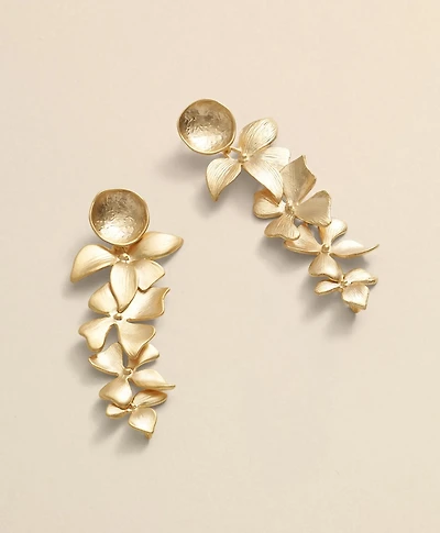 Loni Paul Orchid Earrings in 14K Plated Gold