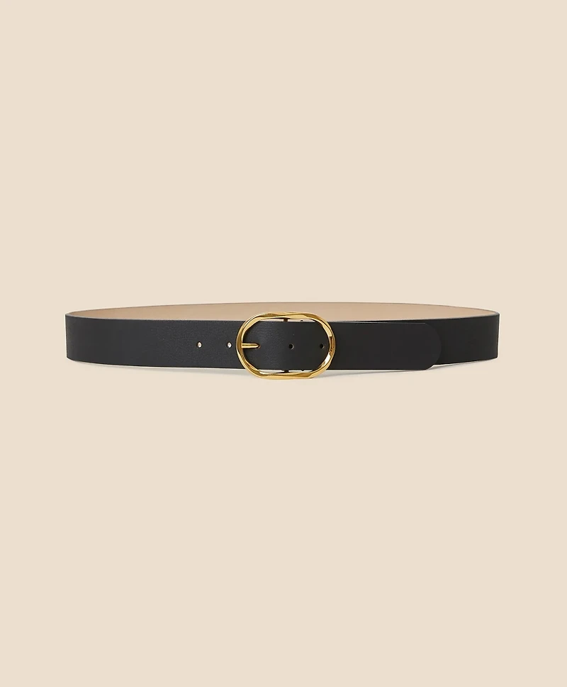 B-Low the Belt Gold-Tone & Leather Twisted Buckle