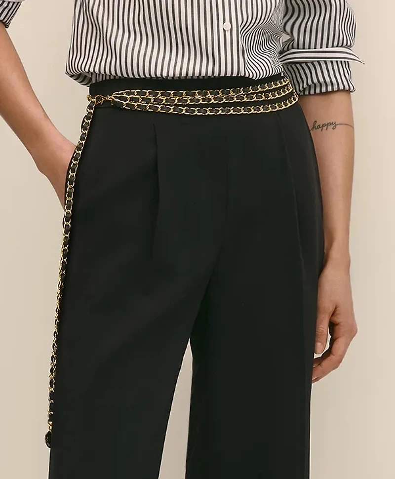 B-Low the Belt Mini-Chain Leather Belt