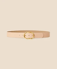 B-Low the Belt Gold-Tone & Leather Twisted Buckle