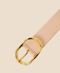 B-Low the Belt Gold-Tone & Leather Twisted Buckle