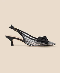 Jack Rogers Debra Jeweled Kitten Heel Slingbacks