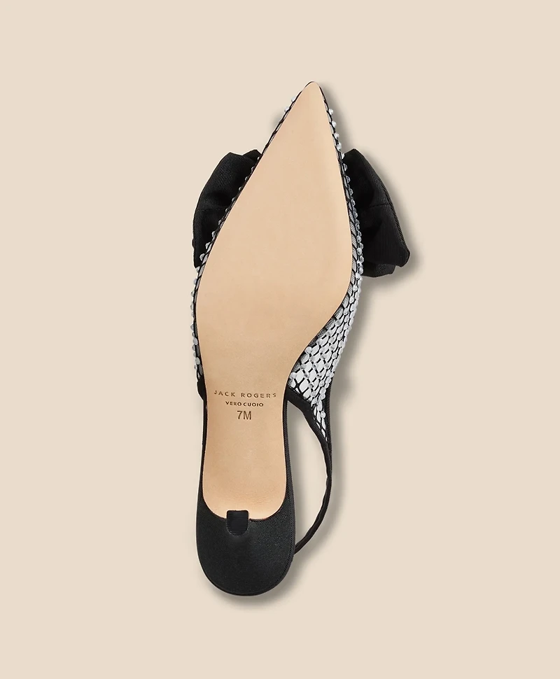 Jack Rogers Debra Jeweled Kitten Heel Slingbacks