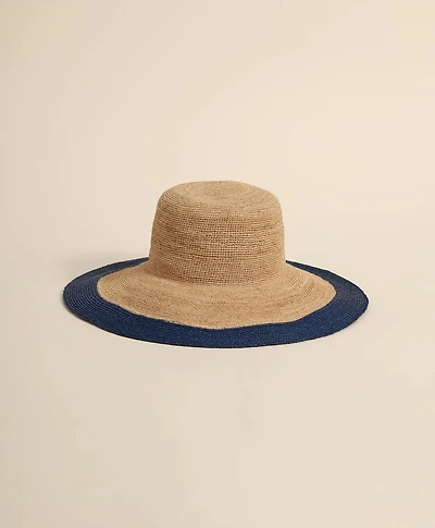 Flora Bella Raffia Sun Hat With Contrast Brim